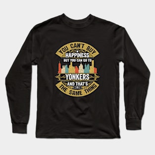 Yonkers City New York State USA Flag Native American Long Sleeve T-Shirt